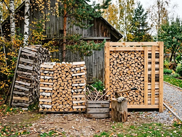 Переборка старой поленницы в Раменском